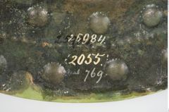 Etikett zu Bronzebreitrandschale (NHMW-PRAE-025984)